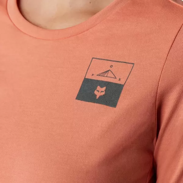 imageFox Racing Womens Ranger Drirelease Ss JerseyFract  Salmon