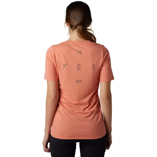 imageFox Racing Womens Ranger Drirelease Ss JerseyFract  Salmon