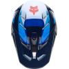 imageFox Racing Unisex V3 Motocross Dirt Bike HelmetWhiteBlue Fade