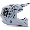 imageFox Racing Unisex V3 Motocross Dirt Bike HelmetWhite Seventy4