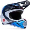 imageFox Racing Unisex V3 Motocross Dirt Bike HelmetWhiteBlue Fade