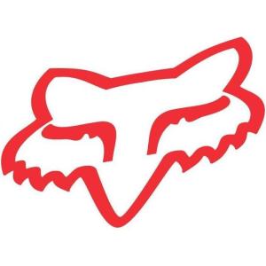 imageFox Mens Head Thermal Die Cut Sticker 28 InchWhite