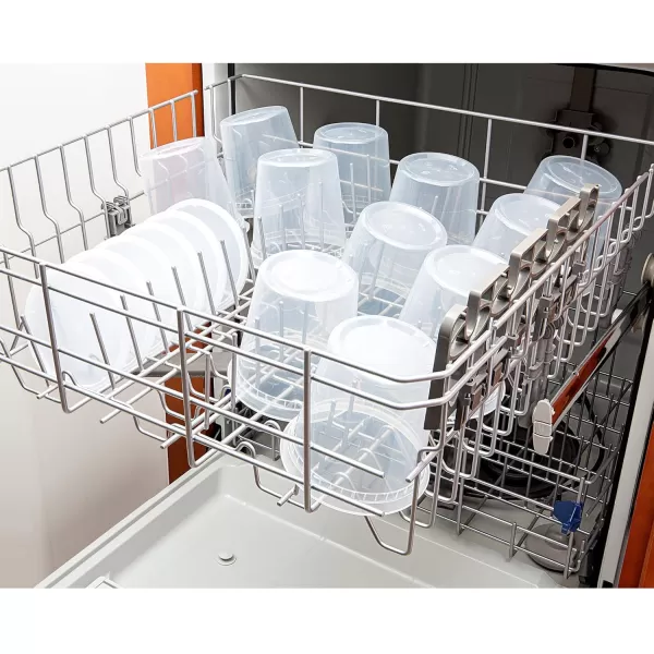 imageDuraHome  Deli food Storage Containers with Lids 32 oz Quart Pack of 24 Leakproof Freezer Safe Microwaveable Soup Storage Container  Clear Plastic Premium Quality24 oz
