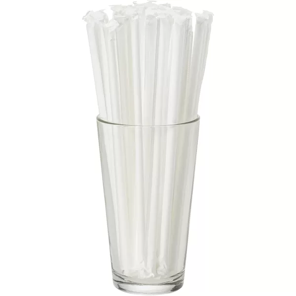imageDuraHome Clear Plastic Straws Individually Wrapped 1000 Pack  8 inch Drinking Straw BPA Free  Restaurant Style Disposable Straws 024quot Wide Bulk SetClear