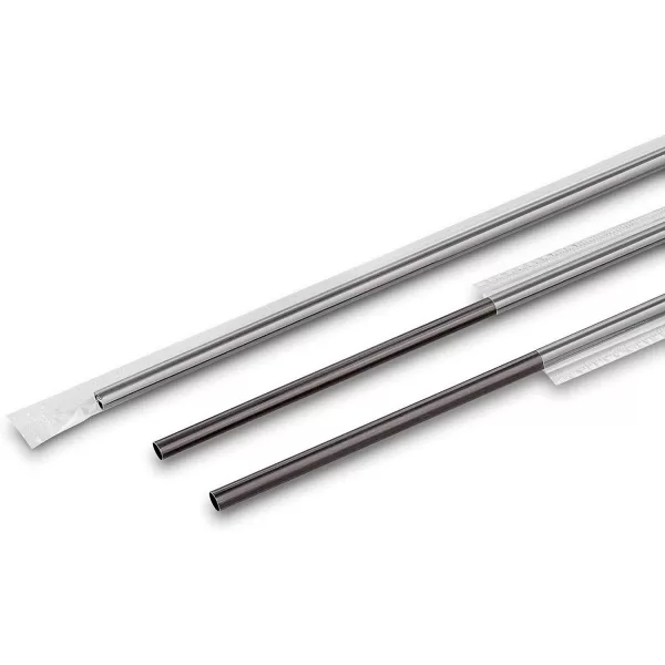 imageDuraHome Clear Plastic Straws Individually Wrapped 1000 Pack  8 inch Drinking Straw BPA Free  Restaurant Style Disposable Straws 024quot Wide Bulk SetBlack