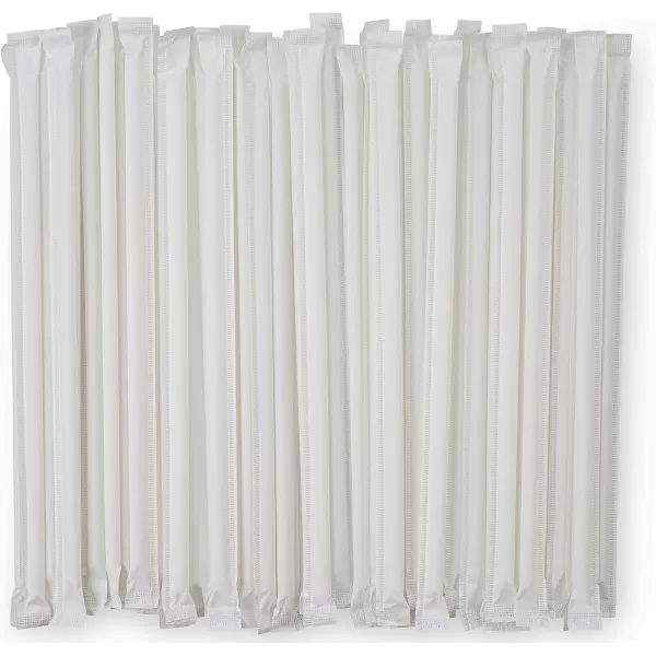 imageDuraHome Clear Plastic Straws Individually Wrapped 1000 Pack  8 inch Drinking Straw BPA Free  Restaurant Style Disposable Straws 024quot Wide Bulk SetClear