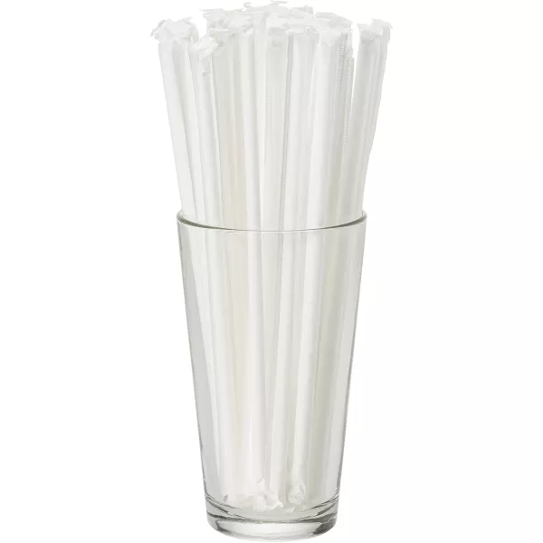 imageDuraHome Clear Plastic Straws Individually Wrapped 1000 Pack  8 inch Drinking Straw BPA Free  Restaurant Style Disposable Straws 024quot Wide Bulk SetGreen