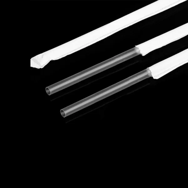 imageDuraHome Clear Plastic Straws Individually Wrapped 1000 Pack  8 inch Drinking Straw BPA Free  Restaurant Style Disposable Straws 024quot Wide Bulk SetClear