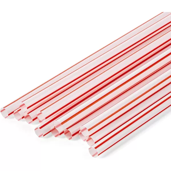 imageDuraHome Clear Plastic Straws Individually Wrapped 1000 Pack  8 inch Drinking Straw BPA Free  Restaurant Style Disposable Straws 024quot Wide Bulk SetStripes