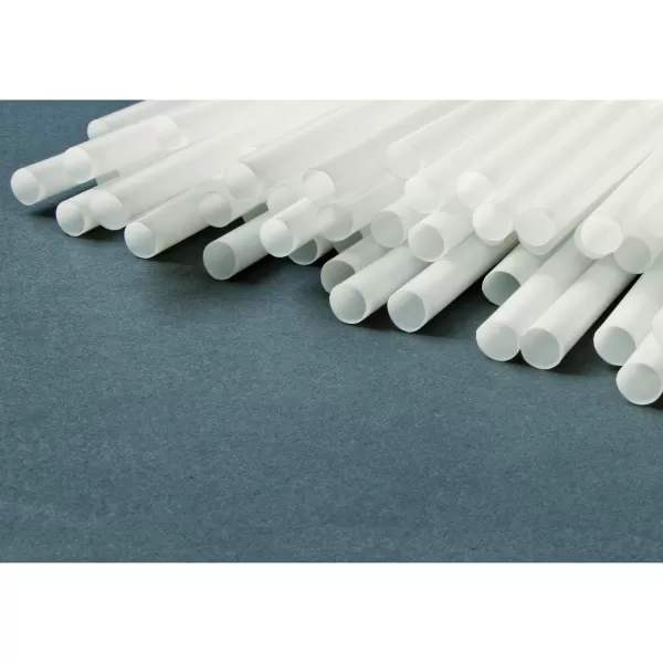 imageDuraHome Clear Plastic Straws Individually Wrapped 1000 Pack  8 inch Drinking Straw BPA Free  Restaurant Style Disposable Straws 024quot Wide Bulk SetWhite