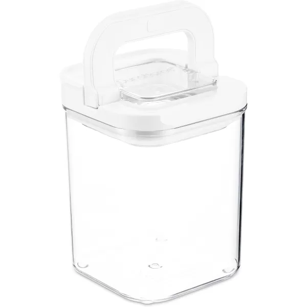 imageDuraHome FLiPLOCK Airtight Food Storage Containers 6 Piece Set  BPA Free Durable Clear Acrylic Container with Innovative Air Tight Handle Lid for Dry Goods Pantry Organization Square