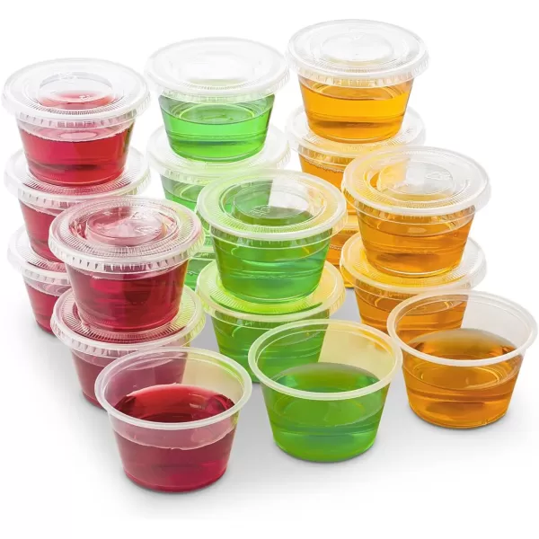 imageDuraHome Food Storage Containers with Lids 8oz 16oz 32oz Freezer Deli Cups Combo Pack 70 Sets BPAFree Leakproof Round Clear Takeout Container Meal Prep Microwavable 70 Sets  Mixed sizes150 sets  4oz  55oz