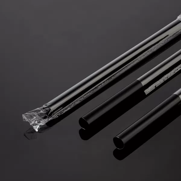 imageJumbo Smoothie Straws Extra Wide  Individually Wrapped 100 Pack BPA Free Milkshake Straw 047quot Multi Colored Large Disposable For Boba Tea Extra Durable Thick Restaurant Quality  by DuraHomeJumbo Black Individually Wrapped 100 Pack