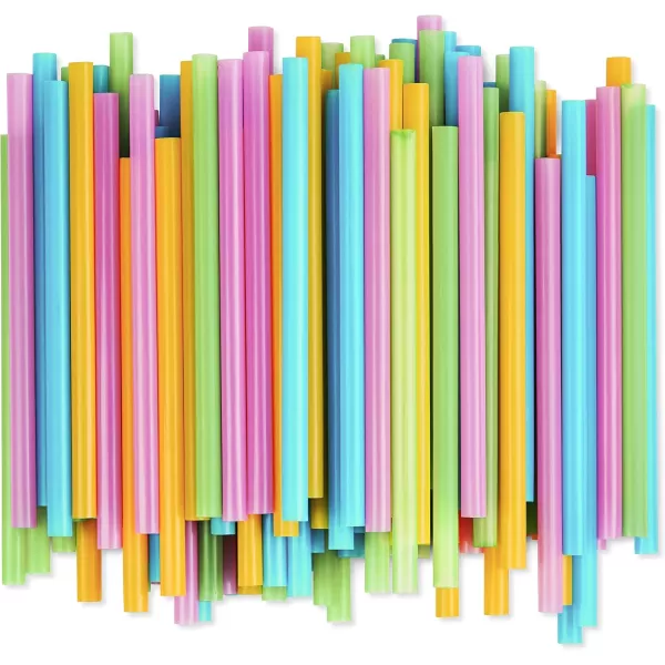 imageJumbo Smoothie Straws Extra Wide  Individually Wrapped 100 Pack BPA Free Milkshake Straw 047quot Multi Colored Large Disposable For Boba Tea Extra Durable Thick Restaurant Quality  by DuraHomeSmoothie 300 pc  Unwrapped Bulk Pack