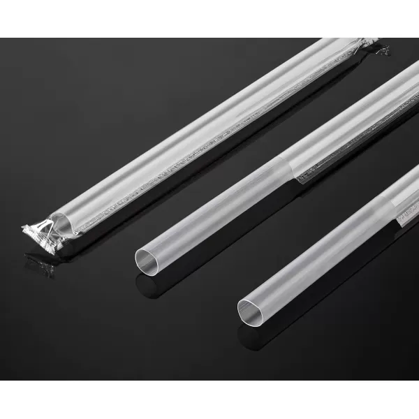 imageJumbo Smoothie Straws Extra Wide  Individually Wrapped 100 Pack BPA Free Milkshake Straw 047quot Multi Colored Large Disposable For Boba Tea Extra Durable Thick Restaurant Quality  by DuraHomeJumbo Clear Individually Wrapped 100 Pack