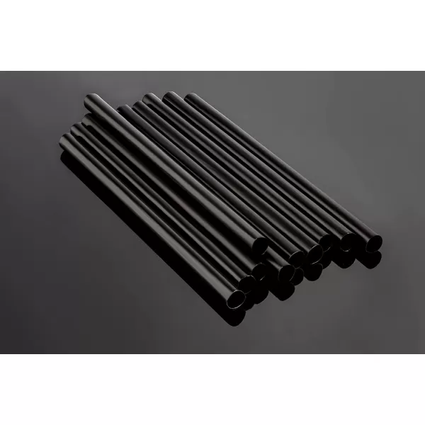 imageJumbo Smoothie Straws Extra Wide  Individually Wrapped 100 Pack BPA Free Milkshake Straw 047quot Multi Colored Large Disposable For Boba Tea Extra Durable Thick Restaurant Quality  by DuraHomeJumbo Black Individually Wrapped 100 Pack