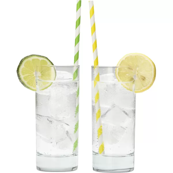 imagePaper Straws Biodegradable 200 Pack Striped Multi Colored BPAFree Disposable 825quot Long NonFlexible Straw for EverydayBirthday PartyWedding  By DuraHome 200 PackPastel