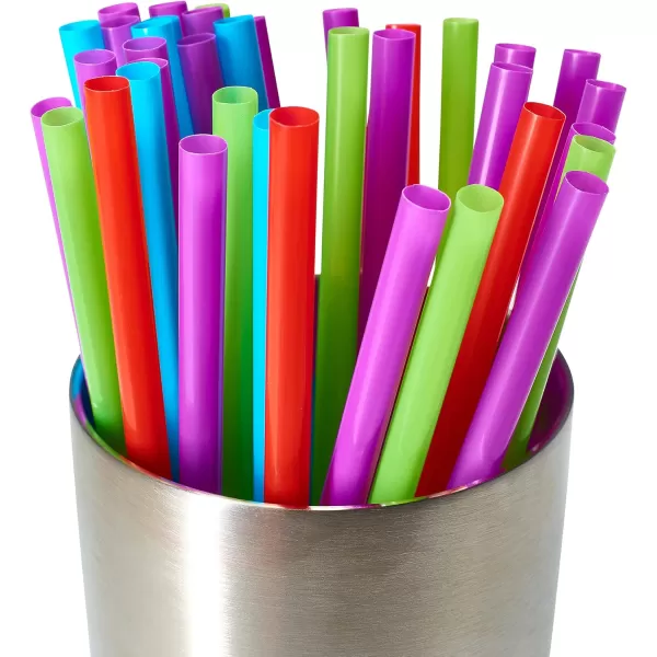 imagePlastic Drinking Straws 500 Count BPAFree Black Disposable Straws  DuraHome 500 Pack  Black500 Pack