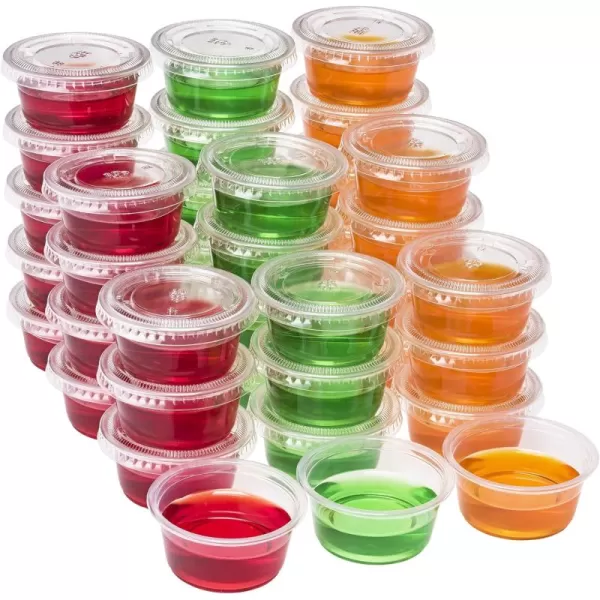 imageDuraHome Food Storage Containers with Lids 8oz 16oz 32oz Freezer Deli Cups Combo Pack 70 Sets BPAFree Leakproof Round Clear Takeout Container Meal Prep Microwavable 70 Sets  Mixed sizes150 Sets  2oz