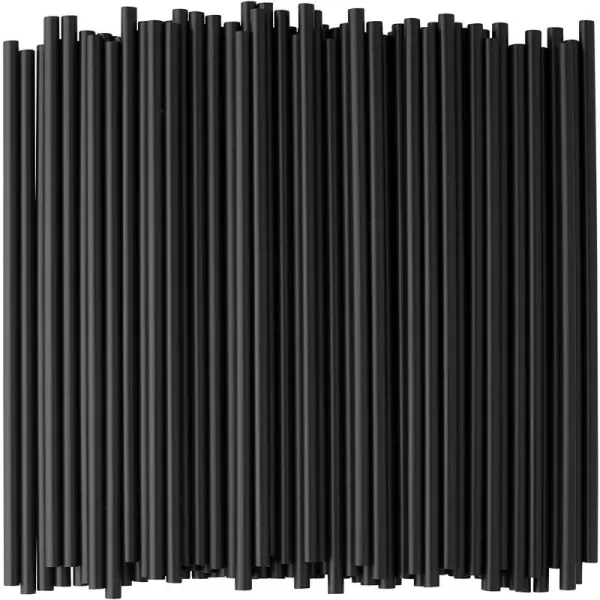 imagePlastic Drinking Straws 500 Count BPAFree Black Disposable Straws  DuraHome 500 Pack  Black500 Pack  Black