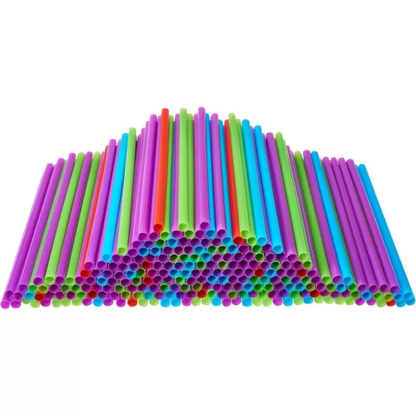 imagePlastic Drinking Straws 500 Count BPAFree Black Disposable Straws  DuraHome 500 Pack  Black500 Pack