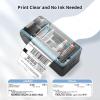imageJADENS Bluetooth Thermal Label Printer Wireless Label Printer with Builtin Paper Bin Compatible with iOS Android Windows Mac Chromebook Widely Used for Etsy Ebay Shopify USPS