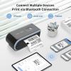 imageJADENS Bluetooth Thermal Label Printer Wireless Label Printer with Builtin Paper Bin Compatible with iOS Android Windows Mac Chromebook Widely Used for Etsy Ebay Shopify USPS