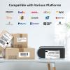 imageJADENS Bluetooth Thermal Label Printer Wireless Label Printer with Builtin Paper Bin Compatible with iOS Android Windows Mac Chromebook Widely Used for Etsy Ebay Shopify USPS