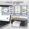 imageJADENS Bluetooth Thermal Label Printer Wireless Label Printer with Builtin Paper Bin Compatible with iOS Android Windows Mac Chromebook Widely Used for Etsy Ebay Shopify USPS