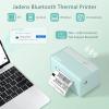 imageJADENS Bluetooth Thermal Label Printer Wireless Shipping Label Printer for Small Business ampamp Package USPS Etsy Amazon Compatible with iPhone iPad Mac Windows Android 4x6 Label Maker PinkGreen