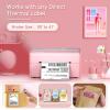 imageJADENS Bluetooth Thermal Label Printer Wireless Shipping Label Printer for Small Business ampamp Package USPS Etsy Amazon Compatible with iPhone iPad Mac Windows Android 4x6 Label Maker PinkPink