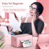 imageJADENS Bluetooth Thermal Label Printer Wireless Shipping Label Printer for Small Business ampamp Package USPS Etsy Amazon Compatible with iPhone iPad Mac Windows Android 4x6 Label Maker PinkPink