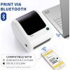 imageJADENS Bluetooth Thermal Shipping Label Printer  High Speed 4x6 Wireless Label Maker Machine Support PC Phone USB for MAC Compatible with Ebay Amazon Shopify Etsy USPS Barcode MailingWhite