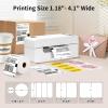 imageJADENS Bluetooth Thermal Shipping Label Printer  Wireless 4x6 Shipping Label Printer Compatible with AndroidampampiPhone and Windows Widely Used for Ebay Amazon Shopify Etsy USPSWhite
