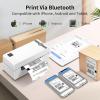 imageJADENS Bluetooth Thermal Shipping Label Printer  Wireless 4x6 Shipping Label Printer Compatible with AndroidampampiPhone and Windows Widely Used for Ebay Amazon Shopify Etsy USPSWhite