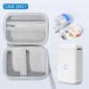 imageJADENS Case Compatible D110 Label Maker Hardshell Label Maker Box for Niimbot Mini Label Printer with Handle for Organization ampamp Storage Holder Tape Paper Roll ampamp USB Cable Box 3 Roll Tapegrey