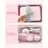 imageJADENS Case Compatible D110 Label Maker Hardshell Label Maker Box for Niimbot Mini Label Printer with Handle for Organization ampamp Storage Holder Tape Paper Roll ampamp USB Cable Box 3 Roll TapePink