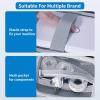 imageJADENS Case Compatible D110 Label Maker Hardshell Label Maker Box for Niimbot Mini Label Printer with Handle for Organization ampamp Storage Holder Tape Paper Roll ampamp USB Cable Box 3 Roll Tapegrey