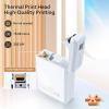 imageJADENS D110 Label Maker Machine with Tape Portable Bluetooth Label Printer for Storage Office Home Organizing Sticker Maker Mini Label Maker with Multiple Templates White