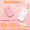 imageJADENS Label Maker Machine D11 Portable Bluetooth Printer for Labeling Home Office Organization Mini Label Maker Machine with Tape Multiple Templates Available for Phone Handheld Labeler GreenPink