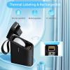 imageJADENS Label Maker Machine D11 Portable Bluetooth Printer for Labeling Home Office Organization Mini Label Maker Machine with Tape Multiple Templates Available for Phone Handheld Labeler Black