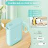 imageJADENS Label Maker Machine D11 Portable Bluetooth Printer for Labeling Home Office Organization Mini Label Maker Machine with Tape Multiple Templates Available for Phone Handheld Labeler GreenLight Blue