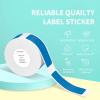 imageJADENS Label Maker Tape for D110D11 Adapted Label Printer Paper Standard SelfAdhesive Labeling Tape Address Labels Replacement Office Custom Stickers12x40mm 047quot x157Blue