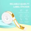 imageJADENS Label Maker Tape for D110D11 Adapted Label Printer Paper Standard SelfAdhesive Labeling Tape Address Labels Replacement Office Custom Stickers12x40mm 047quot x157Duck Yellow