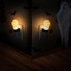 imageJADENS Skull Halloween Night Light 2 Packs LED Plugin Nightlights Auto DusktoDawn Sensorampamp Manual Switch Dcor Party Gift Lamp Bedroom Hallway Bathroom Kitchen Stairs Kids