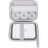 imageJADENS Case Compatible D110 Label Maker Hardshell Label Maker Box for Niimbot Mini Label Printer with Handle for Organization ampamp Storage Holder Tape Paper Roll ampamp USB Cable Box 3 Roll Tapegrey