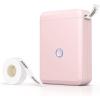 imageJADENS Label Maker Machine D11 Portable Bluetooth Printer for Labeling Home Office Organization Mini Label Maker Machine with Tape Multiple Templates Available for Phone Handheld Labeler GreenLight Pink