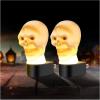 imageJADENS Skull Halloween Night Light 2 Packs LED Plugin Nightlights Auto DusktoDawn Sensorampamp Manual Switch Dcor Party Gift Lamp Bedroom Hallway Bathroom Kitchen Stairs Kids