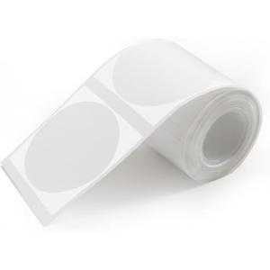 imageJADENS MultiPurpose Round SelfAdhesive Label 196quot x 196quot50x50mm 150 LabelsRollTransparent5050mm