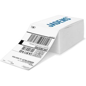 imageJADENS Thermal Shipping Labels 4x6350 Labels4 Rolls Compatible with Rollo Brother Zebra and Most Thermal Printer Perforated Commercial Grade Doesnt Compatible with Dymo1 Pack